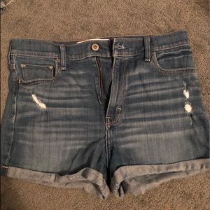 High waisted jean shorts from Hollister